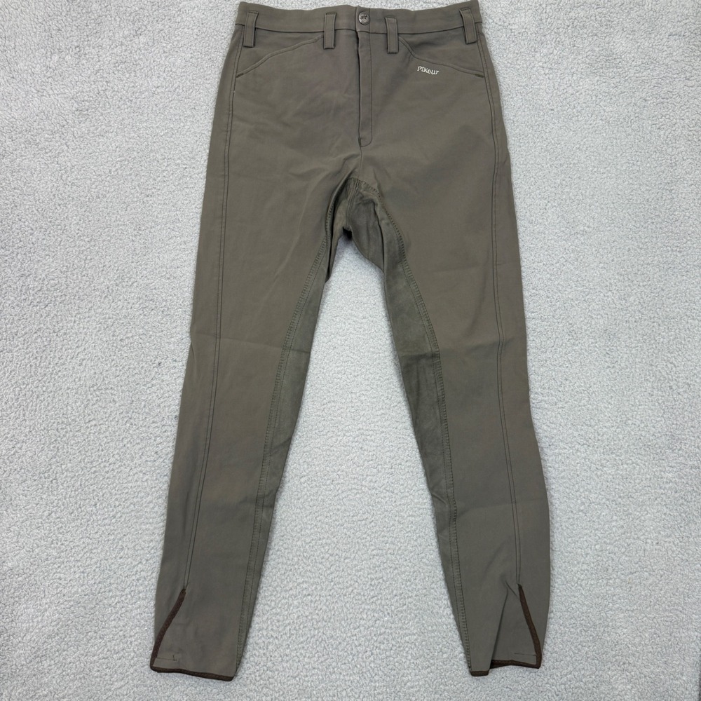 Pikeur Equestrian Breeches Full Seat Riding Pants Olive Taupe 34L